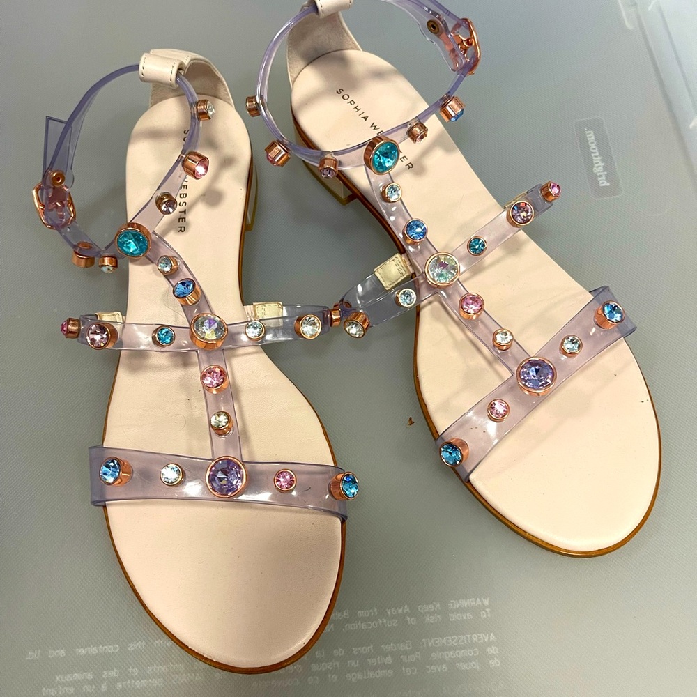 Sophia Webster Pastel Gem Sandals